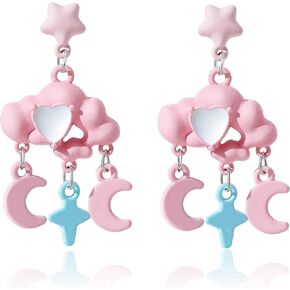 Colorful Cloud Cartoon Cute Earrings Unique Personalized Earrings