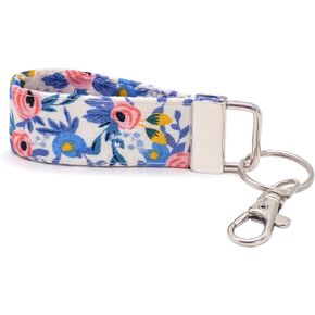 Finger Keychain Holder for Women - Small Key Chain, Cute Fabric Mini Lanyard for Keys