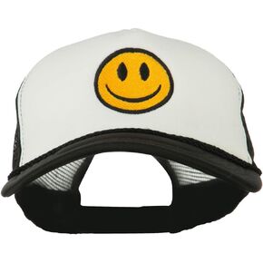 e4Hats.com Smile Face Embroidered Big Size Trucker Cap