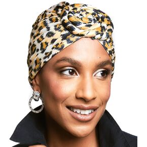 Olivia Sylx African Turban - Top Knot Turban & Pretied Head Wraps for Women - Stylish Head Turbans for Women Fashion