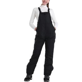 PHIBEE Women's Insulated Warm Snow Pants Waterproof Breathable Ski Bib Overalls