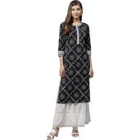 ياش جاليري طقم كورتا بالازو مخطط بنقشة الزهور من القطن للنساء in Kuwait