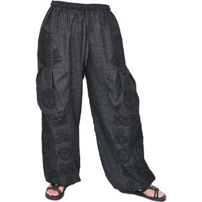 Siamrose Yoga Harem Pants Men Women Casual Baggy Lounge Pants 2 Big Pockets