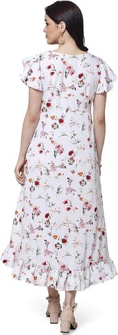 Oomph! Women's Crepe Wrap Maxi Dress in Saudi Arabia