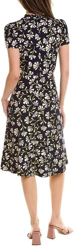 London Times Women's Petite Polished Crepe Tie Neck A-line Dress in Saudi Arabia