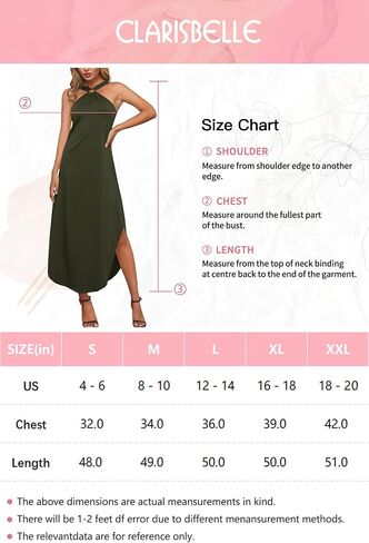 Clarisbelle Women Summer Criss Cross Halter Maxi Dress with Pockets in Saudi Arabia