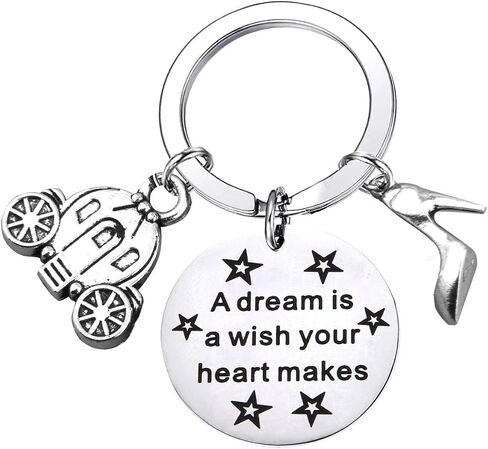 PLITI Goddaughter Gift A Dream Is A Wish Your Heart Makes Keychain Inspirational Ladies Girls Graduation Gifts For Her in Saudi Arabia