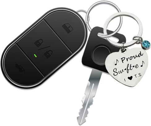 AUONY Singer Keychain Music Inspired Keyring I Love T.S Keychains for Fans Teen Girls Daughter Women in Saudi Arabia