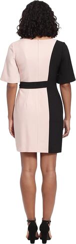 London Times Women's Color Block Side Tie Sheath Dress in Saudi Arabia