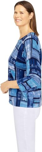 سترة نسائية صغيرة ذات طباعة ملونة من Alfred Dunner in Kuwait