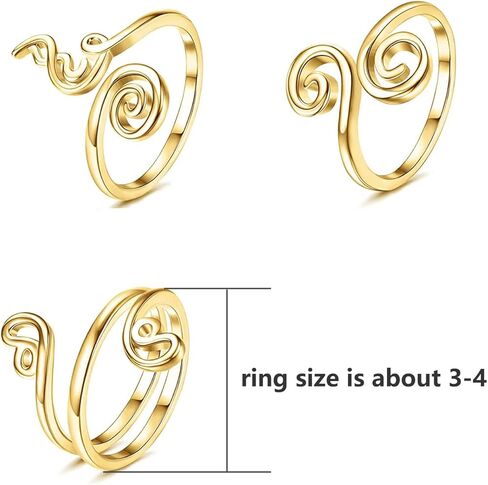 مجموعة خواتم اصابع القدم الذهبية القابلة للتعديل من 3 قطع من هاسيولهادا، تصميم مفتوح فريد من نوعه، خواتم اصابع القدم مطلية بالذهب للنساء، خواتم اصبع القدم الصيفية للشاطئ، مجوهرات القدم لأصابع قدميك، in Kuwait