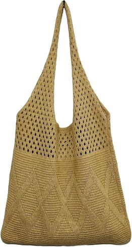 حقيبة كروشيه للنساء Fairycore Hobo Bag الصيف الجمالية الجنية الجرونج الشاطئ متماسكة حقيبة حمل in Kuwait