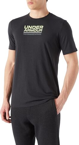 تيشيرت رجالي بأكمام قصيرة وشعار مربع متعدد الألوان من Under Armour in Saudi Arabia