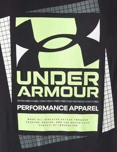 تيشيرت رجالي بأكمام قصيرة وشعار مربع متعدد الألوان من Under Armour in Saudi Arabia
