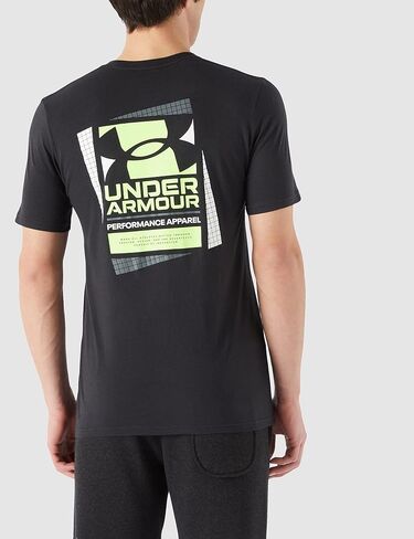 تيشيرت رجالي بأكمام قصيرة وشعار مربع متعدد الألوان من Under Armour in Saudi Arabia