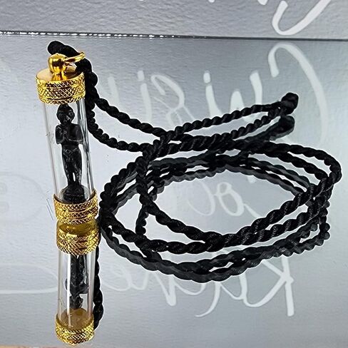 تميمة تايلاندية اي خاي كومان ثونغ سوداء سيام قلادة بوذية للنساء والرجال دلايات المال التايلاندية الشهيرة السحر المبارك البوذيين المباركين كيفية جذب الثروة قلادة جذب المال، غامبل in Kuwait