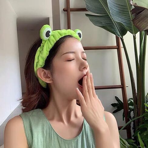 Makeup Headband, Frog Eye Elastic Headband Cute Frog Headband for Face Washing, Hair Band For washing Face,Face Washing Headband in Saudi Arabia