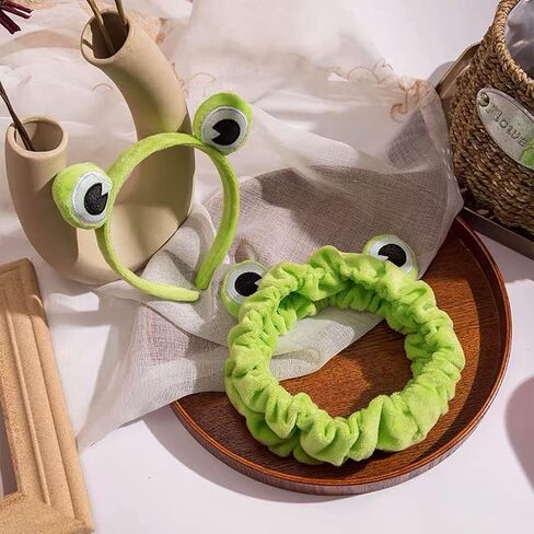 Makeup Headband, Frog Eye Elastic Headband Cute Frog Headband for Face Washing, Hair Band For washing Face,Face Washing Headband in Saudi Arabia