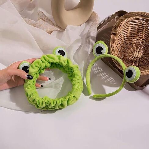Makeup Headband, Frog Eye Elastic Headband Cute Frog Headband for Face Washing, Hair Band For washing Face,Face Washing Headband in Saudi Arabia