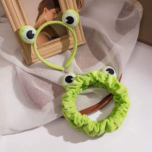 Makeup Headband, Frog Eye Elastic Headband Cute Frog Headband for Face Washing, Hair Band For washing Face,Face Washing Headband in Saudi Arabia