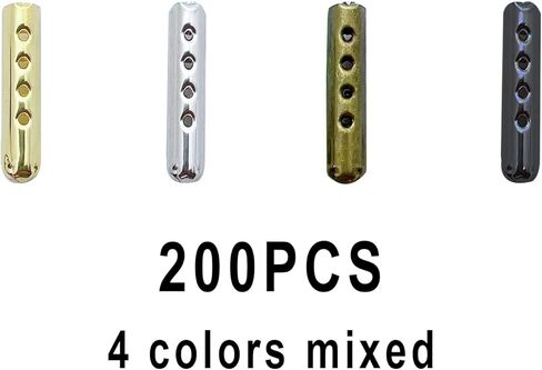 200 قطعة من لاك كيم، مصنوعة من 3 فتحات لرباط حذاء إصلاح، استبدال أطراف دانتيل الحذاء، 423 مم، 4 ألوان in Kuwait