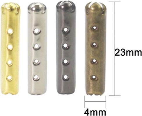 200 قطعة من لاك كيم، مصنوعة من 3 فتحات لرباط حذاء إصلاح، استبدال أطراف دانتيل الحذاء، 423 مم، 4 ألوان in Kuwait