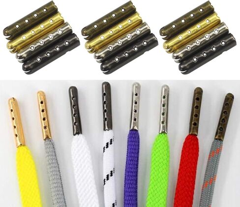 200 قطعة من لاك كيم، مصنوعة من 3 فتحات لرباط حذاء إصلاح، استبدال أطراف دانتيل الحذاء، 423 مم، 4 ألوان in Kuwait