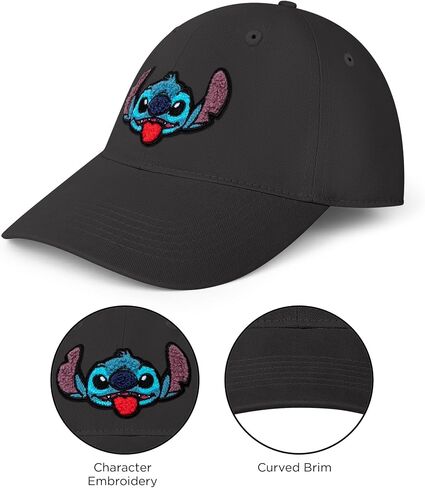 Disney Adult Baseball Cap, Lilo & Stitch Adjustable Dad Hat in Saudi Arabia