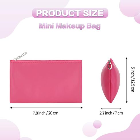 HAOGUAGUA 6 Pieces Travel Makeup Bag Toiletry Pouch, Waterproof Cosmetic Purse Organizer Bag with Zipper, Small Zipper Pouch for Purse Travel Accessory Organizer (6PCS STYLE 3) in Kuwait