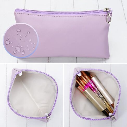 HAOGUAGUA 6 Pieces Travel Makeup Bag Toiletry Pouch, Waterproof Cosmetic Purse Organizer Bag with Zipper, Small Zipper Pouch for Purse Travel Accessory Organizer (6PCS STYLE 3) in Kuwait