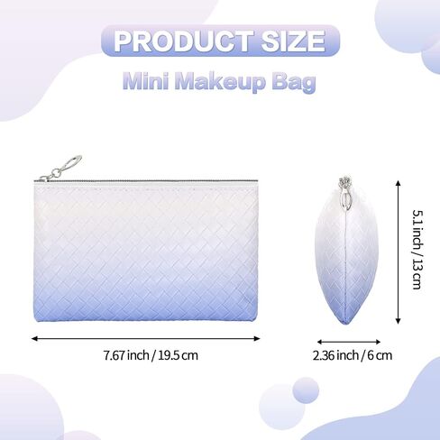 HAOGUAGUA 6 Pieces Travel Makeup Bag Toiletry Pouch, Waterproof Cosmetic Purse Organizer Bag with Zipper, Small Zipper Pouch for Purse Travel Accessory Organizer (6PCS STYLE 3) in Kuwait
