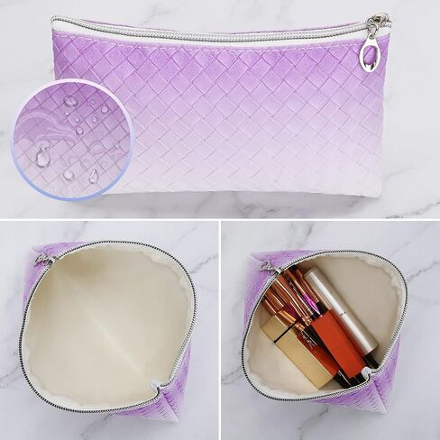 HAOGUAGUA 6 Pieces Travel Makeup Bag Toiletry Pouch, Waterproof Cosmetic Purse Organizer Bag with Zipper, Small Zipper Pouch for Purse Travel Accessory Organizer (6PCS STYLE 3) in Kuwait