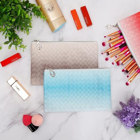 HAOGUAGUA 6 Pieces Travel Makeup Bag Toiletry Pouch, Waterproof Cosmetic Purse Organizer Bag with Zipper, Small Zipper Pouch for Purse Travel Accessory Organizer (6PCS STYLE 3) in Kuwait
