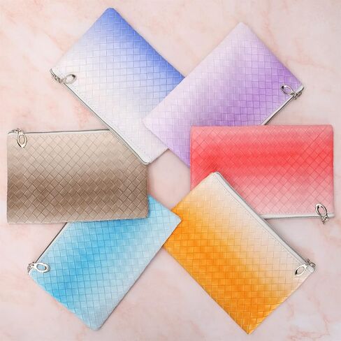 HAOGUAGUA 6 Pieces Travel Makeup Bag Toiletry Pouch, Waterproof Cosmetic Purse Organizer Bag with Zipper, Small Zipper Pouch for Purse Travel Accessory Organizer (6PCS STYLE 3) in Kuwait