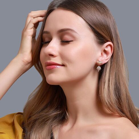 أقراط UFO للنساء، مكعب زركونيا ذهبية سبيسفينة فضاء متدلى لا يسبب الحساسية، أقراط فضاء مجوهرات الكوكب هدايا مضحكة للبنات, معدن, غير معروف in Kuwait