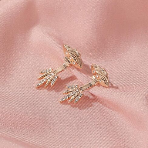 أقراط UFO للنساء، مكعب زركونيا ذهبية سبيسفينة فضاء متدلى لا يسبب الحساسية، أقراط فضاء مجوهرات الكوكب هدايا مضحكة للبنات, معدن, غير معروف in Kuwait