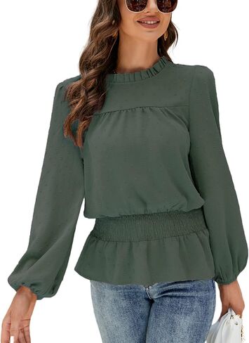 MISSKY womens Womens Mock Neck Blouse Blouse in Kuwait