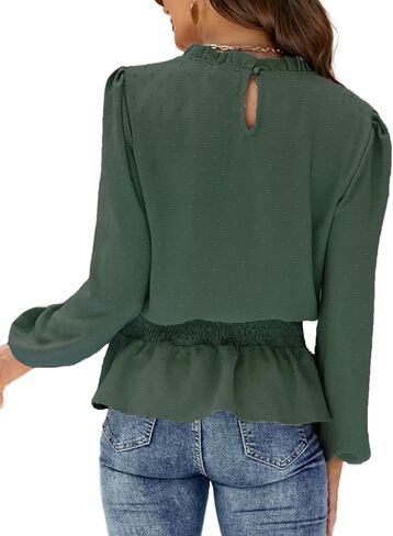 MISSKY womens Womens Mock Neck Blouse Blouse in Kuwait