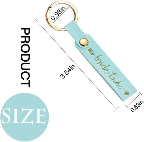 PartyGifts&Beyond Bride Keychains 10 Pack, Bridesmaid and Bride Tribe Keychains for Bachelorette party or Wedding Gift in Saudi Arabia