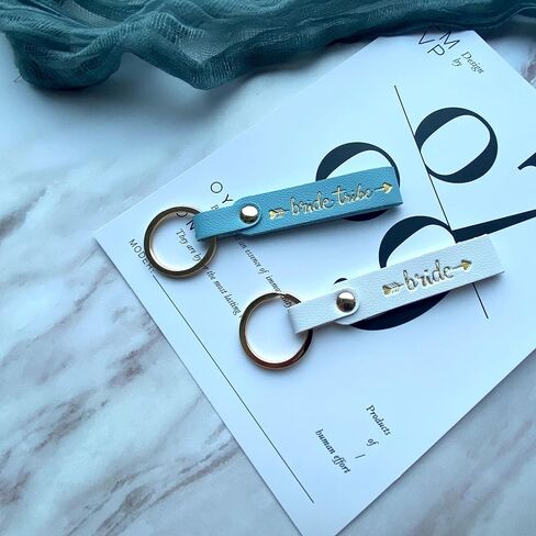 PartyGifts&Beyond Bride Keychains 10 Pack, Bridesmaid and Bride Tribe Keychains for Bachelorette party or Wedding Gift in Saudi Arabia