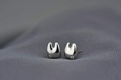 2 Pairs Cute Tooth Stud Earrings for Women Men Fashion Funny Tiny Crystal Tooth Earrings Set Jewelry for Gift Dental Student Dentist Dental Assistant Gift in Saudi Arabia