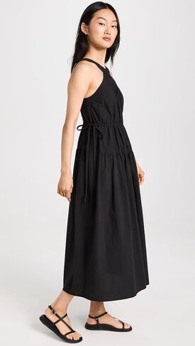 Madewell Women's Poplin Halter Tiered Midi Dress in Saudi Arabia