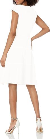 Anne Klein Women's Knit Pique Dress with Self Belt in Saudi Arabia
