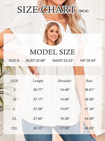 تي شيرت للنساء بأكمام بتلات ورقبة على شكل حرف V بيبي دول وبلوزة علوية فضفاضة غير رسمية in Kuwait