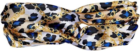 Red by Kiss Silky Headband for Women Twist Knotted Silky Hair Bands Turban (Leopard) in Saudi Arabia