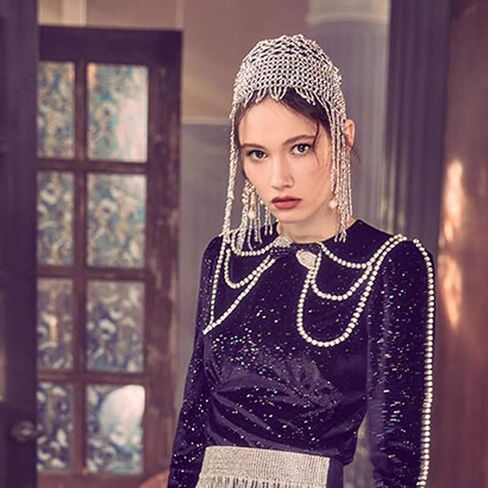 عصابة رأس للرقص الشرقي كليوباترا غريبة مصنوعة يدويًا من BLUEBUBBLE مطرزة بالخرز للفتيات in Kuwait