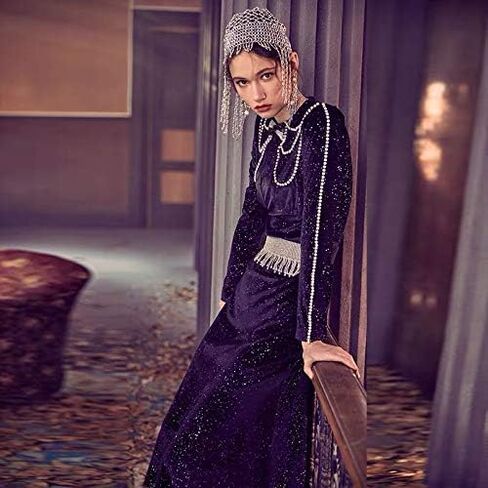 عصابة رأس للرقص الشرقي كليوباترا غريبة مصنوعة يدويًا من BLUEBUBBLE مطرزة بالخرز للفتيات in Kuwait