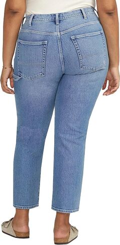 Silver Jeans Co. Women's Plus Size Carpenter High Rise Straight Leg Pant in Saudi Arabia