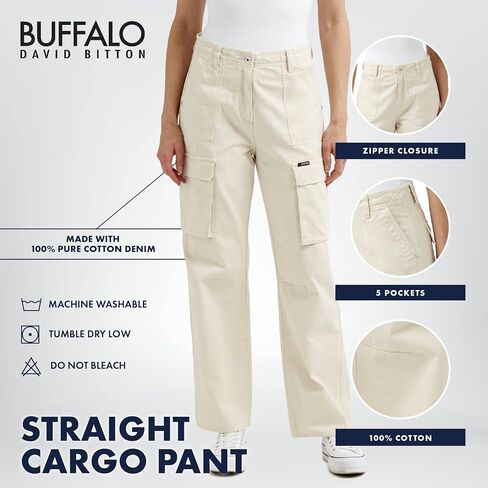 Buffalo David Bitton Women's Straight Cargo in Kuwait