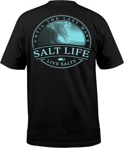 Salt Life Men's Last Wave Short Sleeve Crew Neck Tee in Saudi Arabia